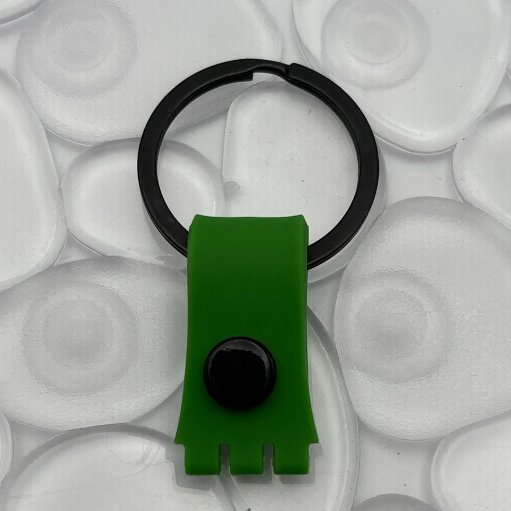 Green & Black Swatch Keychain - fits Gent Swatch watch